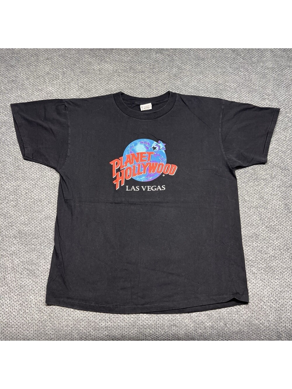 Vintage 1990S Planet Hollywood Las Vegas Promo T-Shirt XL Rare Men’s Black USA